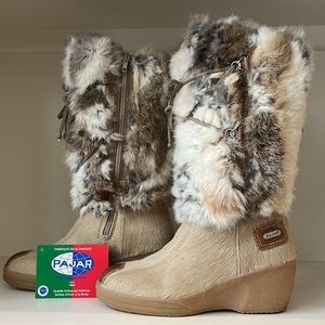 Pajar  fur boots like NEW!